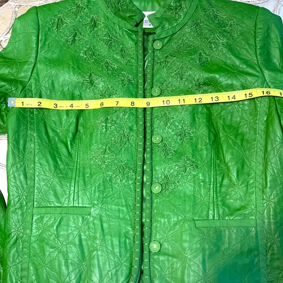 Peter Nygard Green Embroidered Blazer - Picture 11 of 16